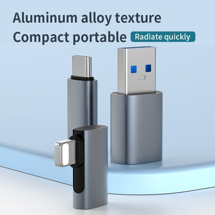 60W USB to USB-C/Type-C Female Charging Transfer Adapter, USB to Type-C