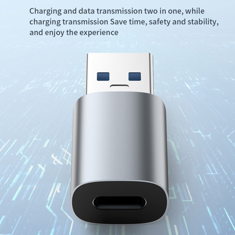 60W USB to USB-C/Type-C Female Charging Transfer Adapter, USB to Type-C