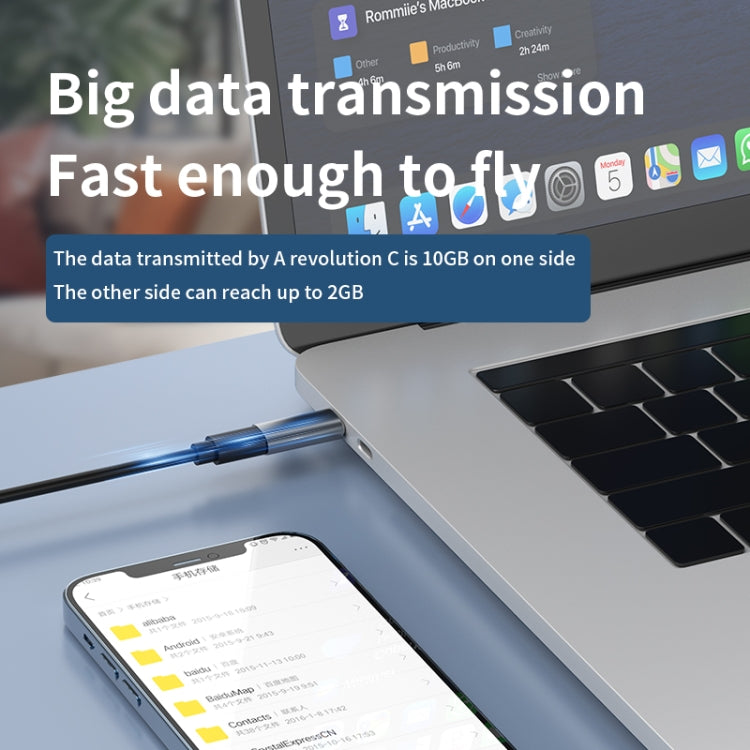 60W USB-C/Type-C to 8 Pin Female Charging Transfer Adapter, Type-C to 8 Pin