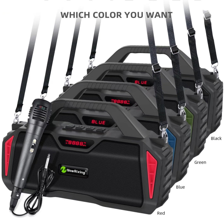 NewRixing NR6011 20W Portable Wireless Bluetooth Speaker TWS Subwoofer, NR6011