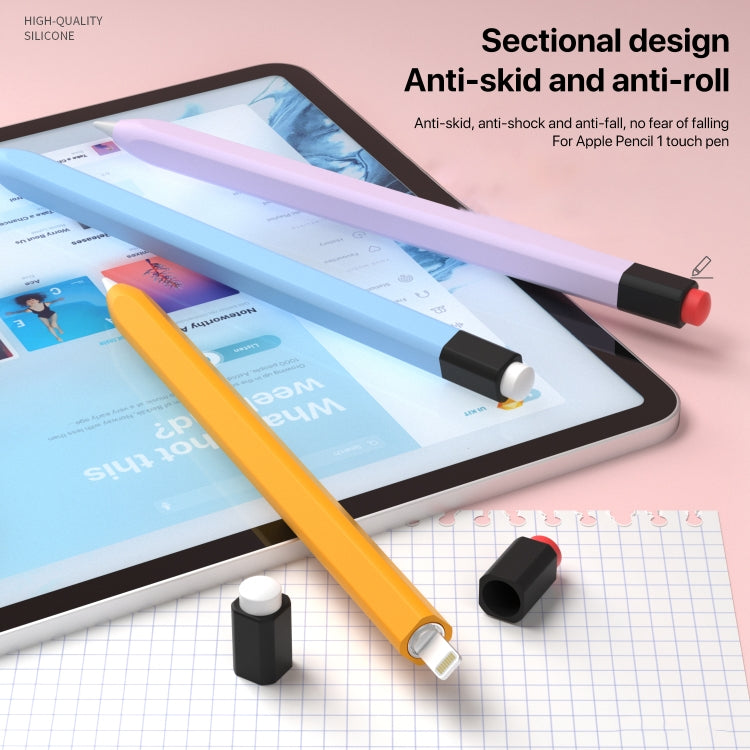 Retro Pencil Style Liquid Silicone Stylus Case, For Apple Pencil 1
