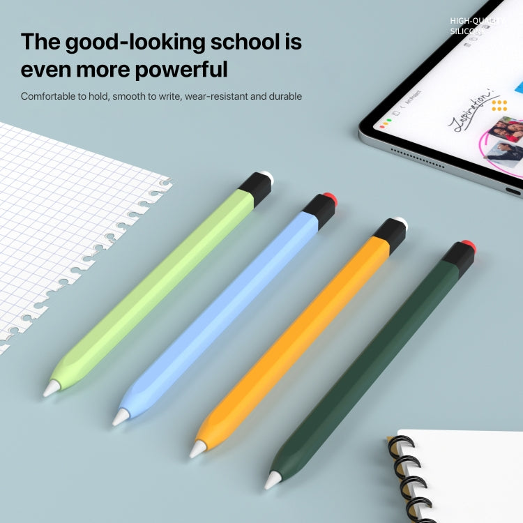 Retro Pencil Style Liquid Silicone Stylus Case, For Apple Pencil 1