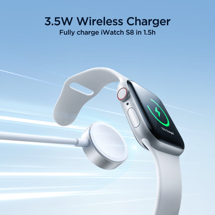 JOYROOM S-IW007 3 in 1 USB to Dual 8 Pin + Magnetic Watch Wireless Charging Data Cable, Length: 1.2m, S-IW007