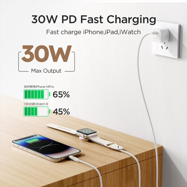 JOYROOM S-IW012 2 in 1 USB to 8 Pin + Magnetic Watch Wireless Charging Data Cable, Cable Length: 1.5m, S-IW012