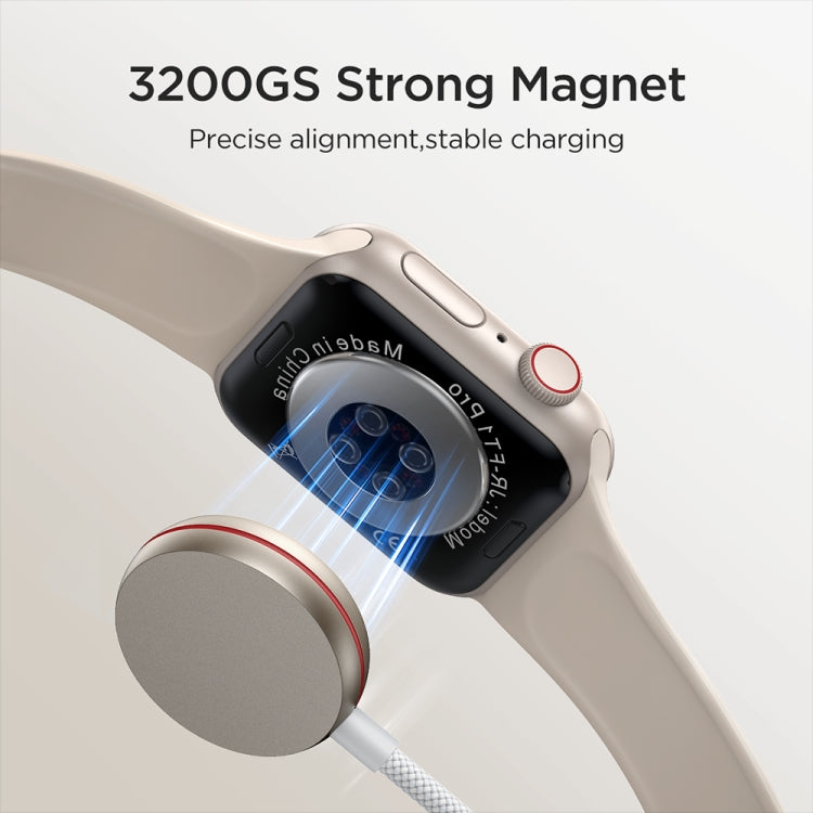 JOYROOM S-IW012 2 in 1 USB to 8 Pin + Magnetic Watch Wireless Charging Data Cable, Cable Length: 1.5m, S-IW012