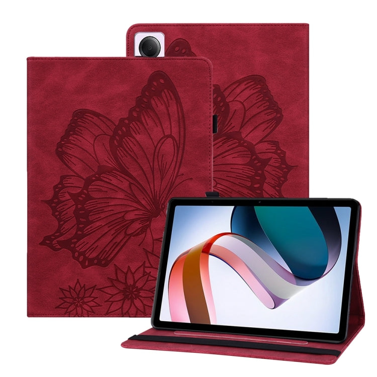 Big Butterfly Embossed Leather Tablet Case