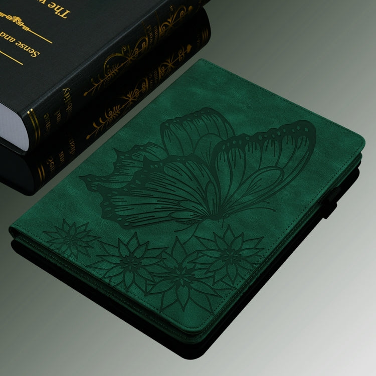 Big Butterfly Embossed Leather Tablet Case