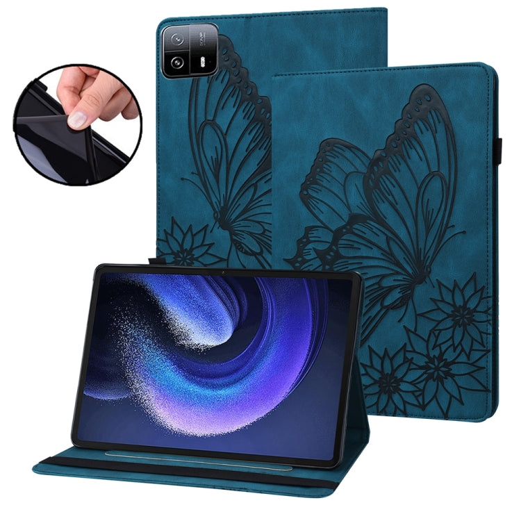 Big Butterfly Embossed Leather Tablet Case