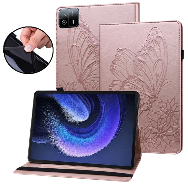Big Butterfly Embossed Leather Tablet Case
