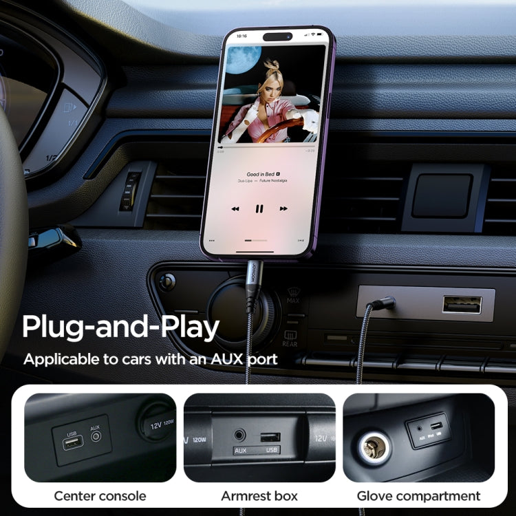 JOYROOM SY-A06 Transsion Series 8 Pin to 3.5mm AUX Audio Adapter Cable, Length: 1.2m, SY-A06