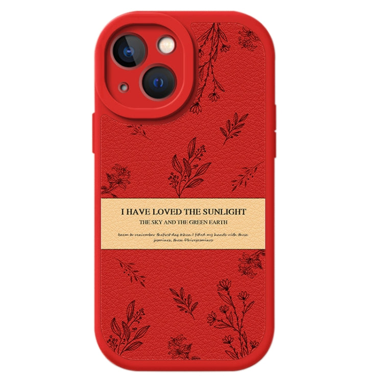 Lamb Leather Texture New Year Design Full Coverage Phone Case, For iPhone 14, For iPhone 14 Pro, For iPhone 13 Pro, For iPhone 11