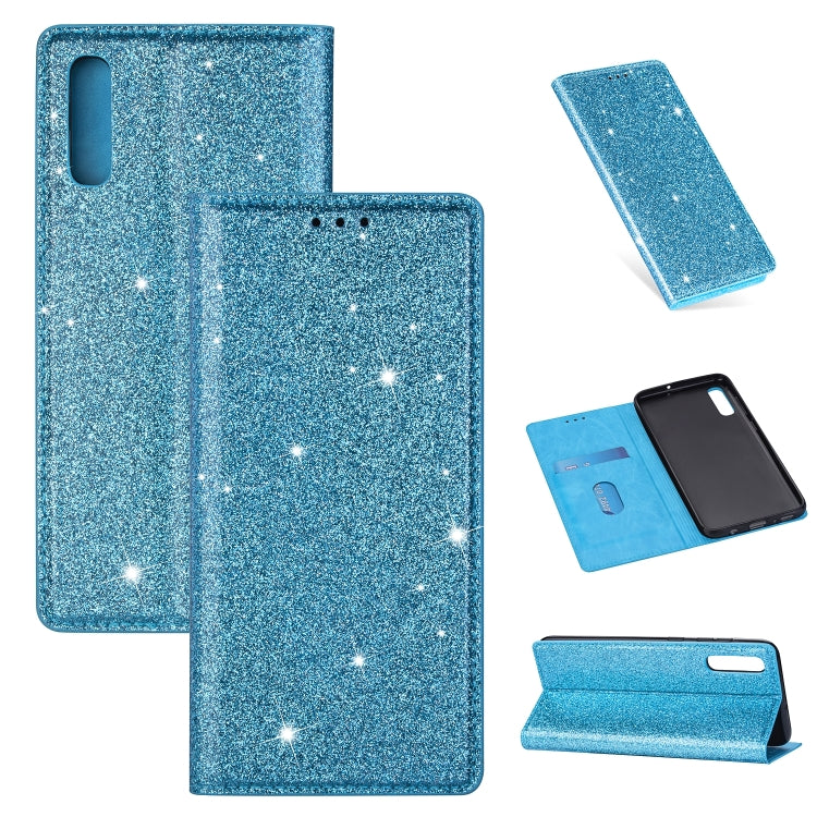 Ultrathin Glitter Magnetic Horizontal Flip Leather Case with Holder & Card Slots, For Samsung Galaxy A40, For Samsung Galaxy A60, For Samsung Galaxy A20LF, For Samsung Galaxy A30s / A50 / A50s