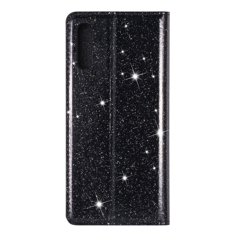 Ultrathin Glitter Magnetic Horizontal Flip Leather Case with Holder & Card Slots, For Samsung Galaxy A70, For Samsung Galaxy A7 (2018) / A750, For Samsung Galaxy J4 (2018), For Samsung Galaxy J4+