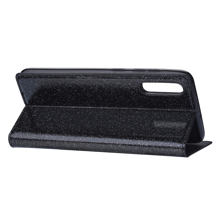 Ultrathin Glitter Magnetic Horizontal Flip Leather Case with Holder & Card Slots, For Samsung Galaxy A70, For Samsung Galaxy A7 (2018) / A750, For Samsung Galaxy J4 (2018), For Samsung Galaxy J4+