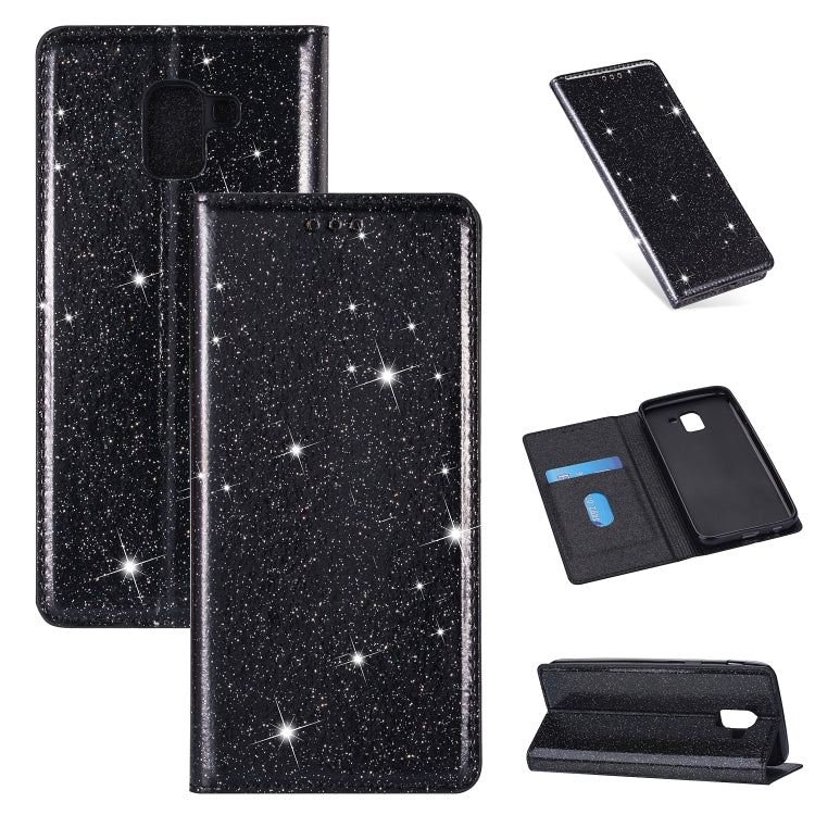 Ultrathin Glitter Magnetic Horizontal Flip Leather Case with Holder & Card Slots, For Samsung Galaxy J6 (2018), For Samsung Galaxy J6+, For Samsung Galaxy Note 8, For Samsung Galaxy Note 9