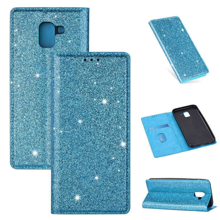Ultrathin Glitter Magnetic Horizontal Flip Leather Case with Holder & Card Slots, For Samsung Galaxy J6 (2018), For Samsung Galaxy J6+, For Samsung Galaxy Note 8, For Samsung Galaxy Note 9