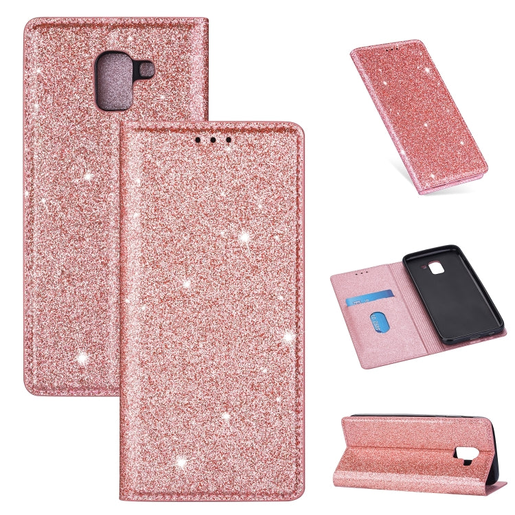 Ultrathin Glitter Magnetic Horizontal Flip Leather Case with Holder & Card Slots, For Samsung Galaxy J6 (2018), For Samsung Galaxy J6+, For Samsung Galaxy Note 8, For Samsung Galaxy Note 9