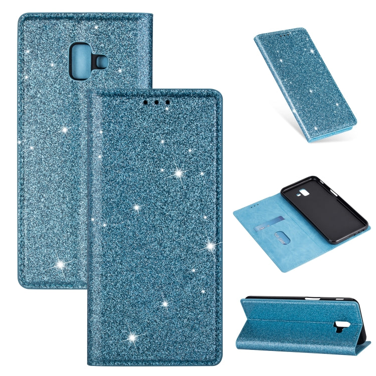 Ultrathin Glitter Magnetic Horizontal Flip Leather Case with Holder & Card Slots, For Samsung Galaxy J6 (2018), For Samsung Galaxy J6+, For Samsung Galaxy Note 8, For Samsung Galaxy Note 9