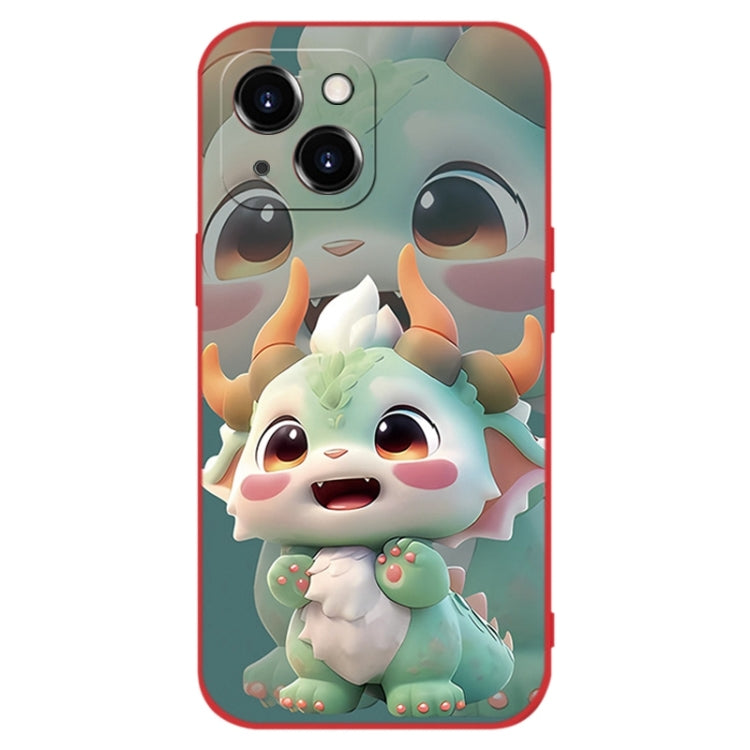 New Year Red Silicone Shockproof Phone Case, For iPhone 13, For iPhone 13 mini