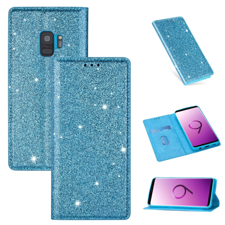 Ultrathin Glitter Magnetic Horizontal Flip Leather Case with Holder & Card Slots, For Samsung Galaxy Note 10, For Samsung Galaxy Note 10 Plus, For Samsung Galaxy S9, For Samsung Galaxy S10