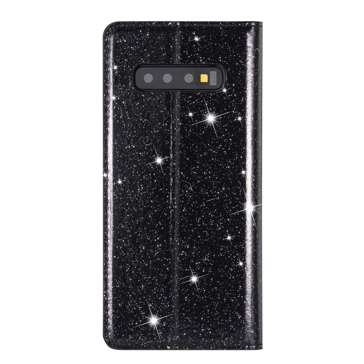 Ultrathin Glitter Magnetic Horizontal Flip Leather Case with Holder & Card Slots, For Samsung Galaxy S10e, For Samsung Galaxy S10+, For Samsung Galaxy A41, For Samsung Galaxy A81