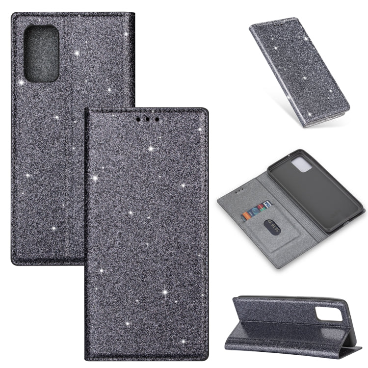 Ultrathin Glitter Magnetic Horizontal Flip Leather Case with Holder & Card Slots, For Samsung Galaxy S10e, For Samsung Galaxy S10+, For Samsung Galaxy A41, For Samsung Galaxy A81