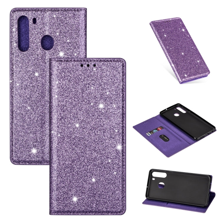 Ultrathin Glitter Magnetic Horizontal Flip Leather Case with Holder & Card Slots, For Samsung Galaxy A91, For Samsung Galaxy A21, For Samsung Galaxy A51, For Samsung Galaxy A71
