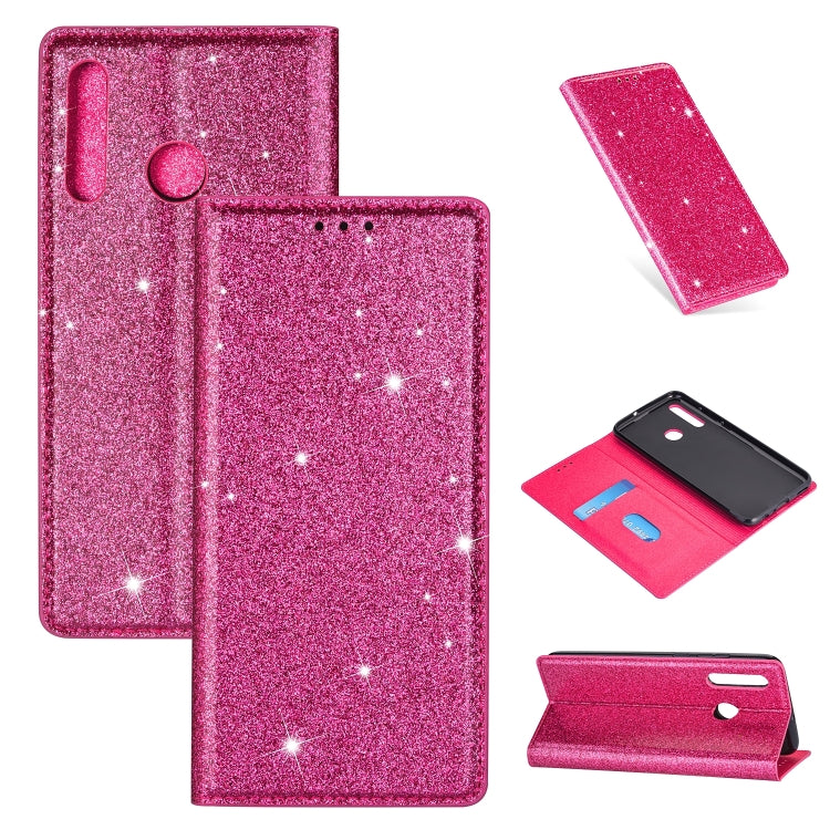 Ultrathin Glitter Magnetic Horizontal Flip Leather Case with Holder & Card Slots, For Samsung Galaxy S20, For Samsung Galaxy S20+, For Samsung Galaxy S20 Ultra, For Samsung Galaxy M30