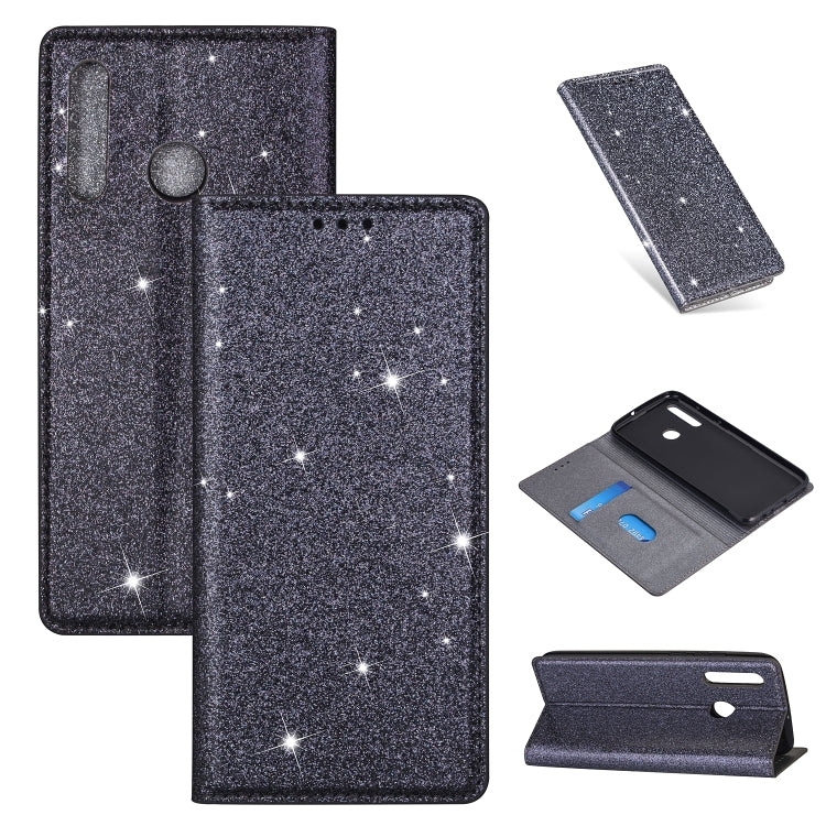 Ultrathin Glitter Magnetic Horizontal Flip Leather Case with Holder & Card Slots, For Samsung Galaxy S20, For Samsung Galaxy S20+, For Samsung Galaxy S20 Ultra, For Samsung Galaxy M30