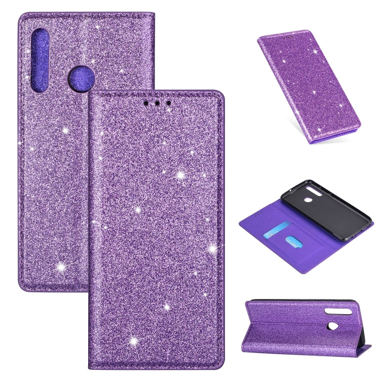 Ultrathin Glitter Magnetic Horizontal Flip Leather Case with Holder & Card Slots, For Samsung Galaxy S20, For Samsung Galaxy S20+, For Samsung Galaxy S20 Ultra, For Samsung Galaxy M30