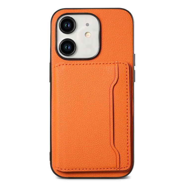 Calf Texture Card Bag Design Full Coverage Phone Case, For iPhone 12 Pro Max, For iPhone 11 Pro Max, For iPhone 11, For iPhone 11 Pro