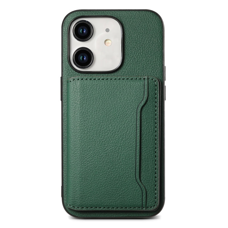Calf Texture Card Bag Design Full Coverage Phone Case, For iPhone 12 Pro Max, For iPhone 11 Pro Max, For iPhone 11, For iPhone 11 Pro