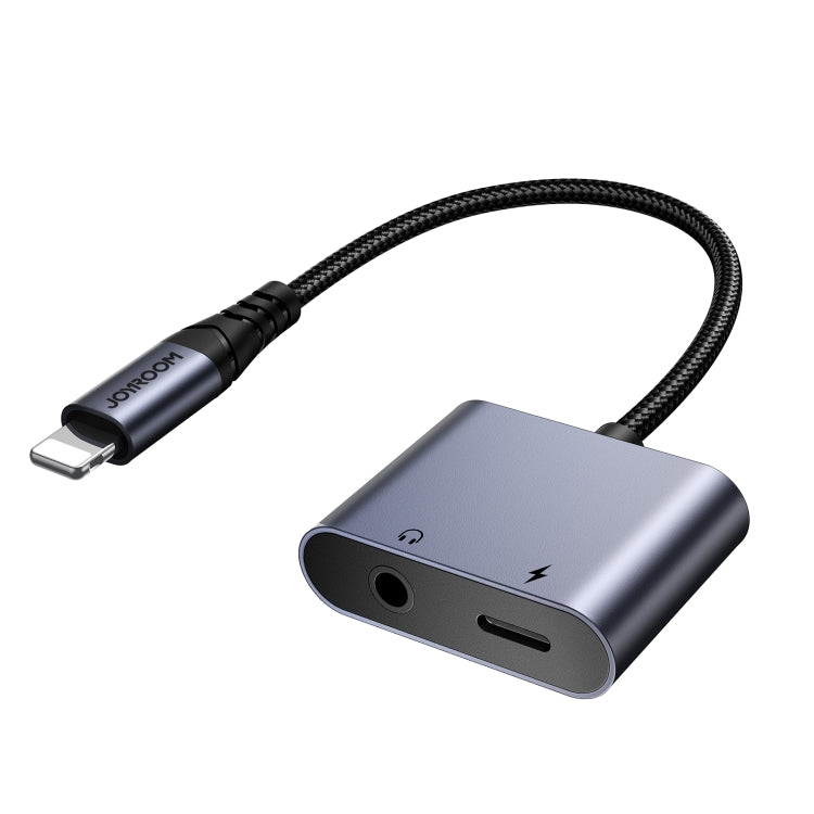 JOYROOM SY-L01 Transsion Series 2 in 1 8 Pin to 3.5mm+8 Pin Audio Adapter, SY-L01