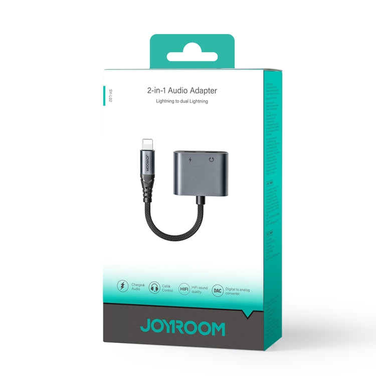 JOYROOM SY-L02 Transsion Series 2 in 1 8 Pin to Dual 8 Pin Audio Adapter, SY-L02