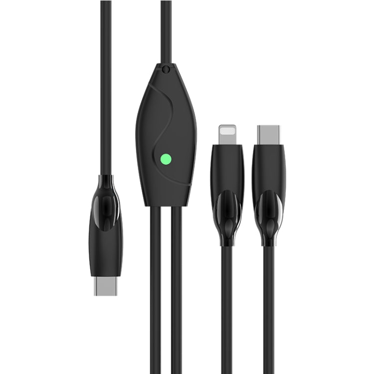 Câble de données de charge rapide USB-C/Type-C vers USB-C/Type-C + 8 broches 1,2 m 100 W, 1,2 m 100 W
