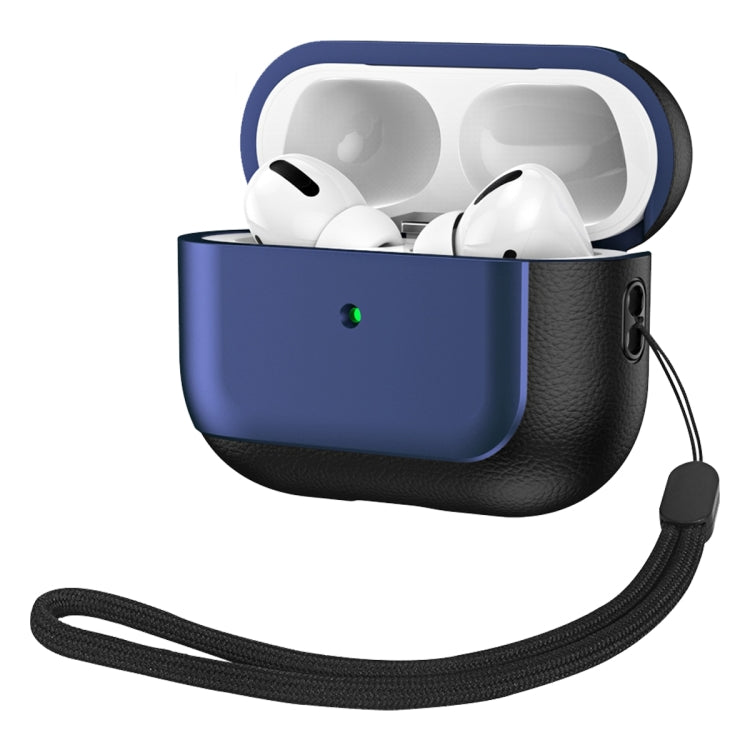 Electroplated Leather Texture Wireless Earphones Protective Case