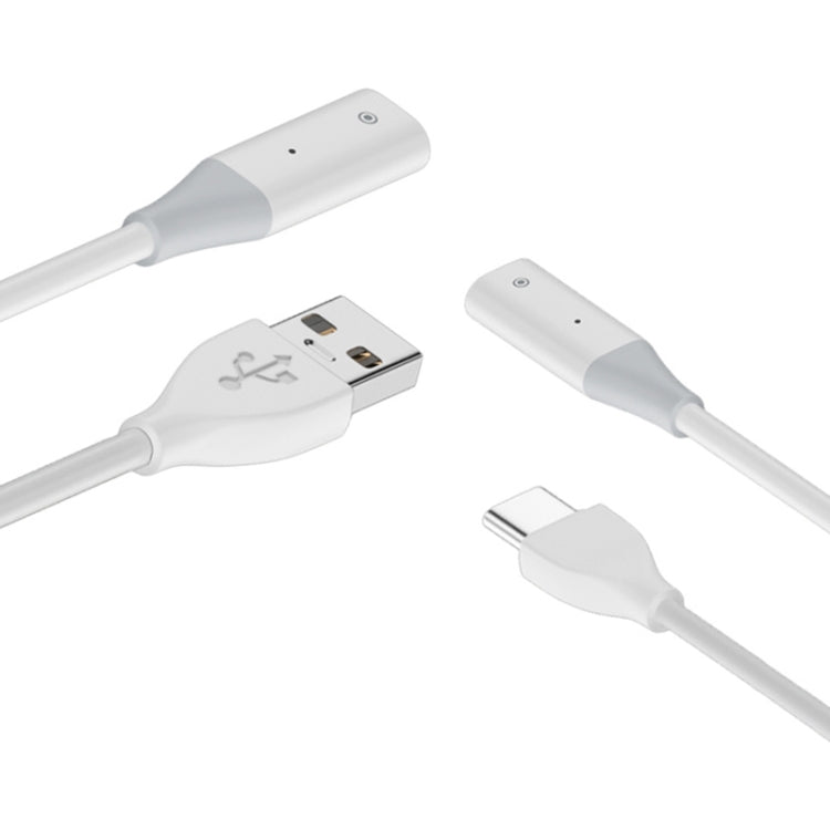 For Apple Pencil 1 USB-C / Type-C to 8 Pin Stylus Charging Cable with Indicator Light, 0.5m, 1m