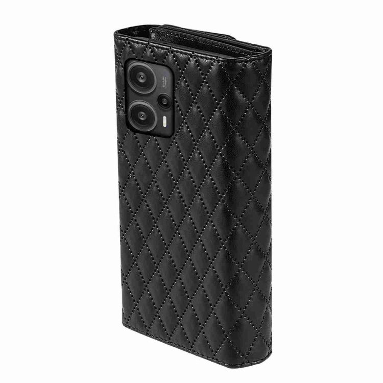 Zipper Multi-Card Wallet Rhombic Leather Phone Case, Series 2