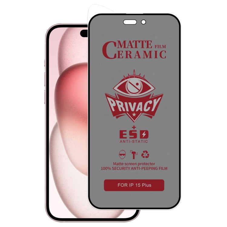 Full Coverage Frosted Privacy Ceramic Film, For iPhone 17e / 16e / 14 / 13 Pro / 13, For iPhone 17 Pro Max, For iPhone 17 Pro, For iPhone 17, For iPhone Air, For iPhone 16 Pro Max, For iPhone 16 Pro, For iPhone 16 Plus, For iPhone 16                   ...