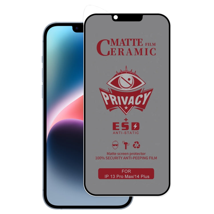 Full Coverage Frosted Privacy Ceramic Film, For iPhone 17e / 16e / 14 / 13 Pro / 13, For iPhone 17 Pro Max, For iPhone 17 Pro, For iPhone 17, For iPhone Air, For iPhone 16 Pro Max, For iPhone 16 Pro, For iPhone 16 Plus, For iPhone 16                   ...