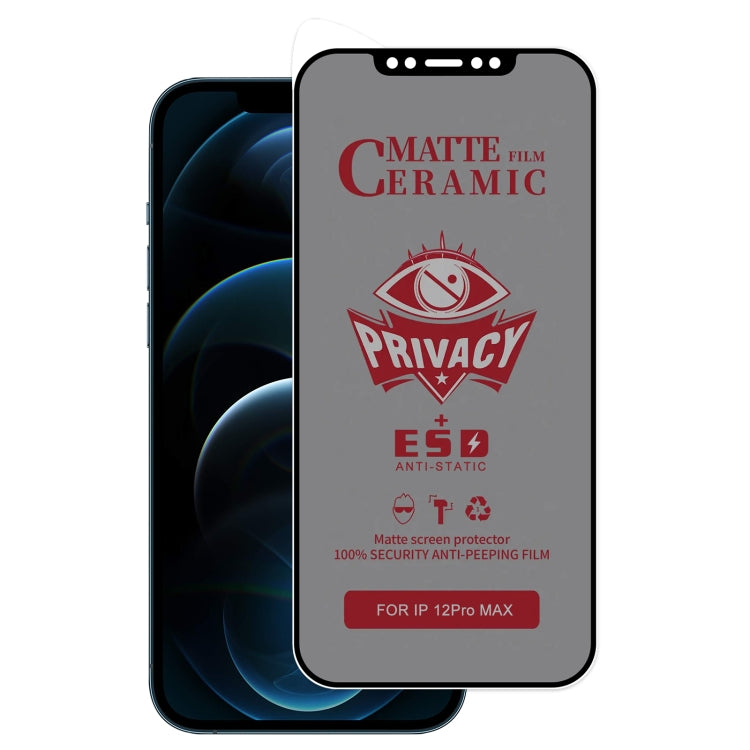 Full Coverage Frosted Privacy Ceramic Film, For iPhone 17e / 16e / 14 / 13 Pro / 13, For iPhone 17 Pro Max, For iPhone 17 Pro, For iPhone 17, For iPhone Air, For iPhone 16 Pro Max, For iPhone 16 Pro, For iPhone 16 Plus, For iPhone 16                   ...