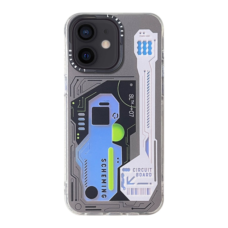 Mecha Circuit Board Pattern Phone Case, For iPhone 15 Pro Max, For iPhone 15 Pro, For iPhone 15, For iPhone 14, For iPhone 14 Pro, For iPhone 14 Pro Max, For iPhone 13 Pro Max, For iPhone 13 Pro, For iPhone 13, For iPhone 12, For iPhone 12 Pro Max�����...