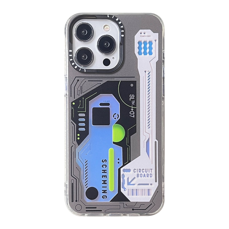 Mecha Circuit Board Pattern Phone Case, For iPhone 15 Pro Max, For iPhone 15 Pro, For iPhone 15, For iPhone 14, For iPhone 14 Pro, For iPhone 14 Pro Max, For iPhone 13 Pro Max, For iPhone 13 Pro, For iPhone 13, For iPhone 12, For iPhone 12 Pro Max�����...