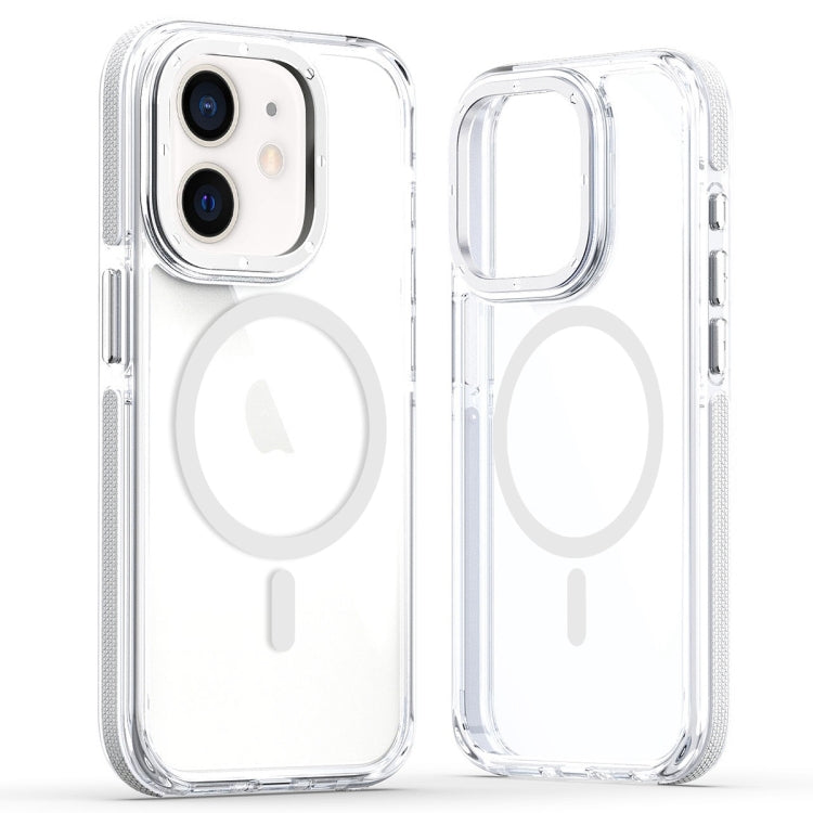 Dual-Color Clear Acrylic Hybrid TPU MagSafe Phone Case, For iPhone 11 Pro Max, For iPhone 11