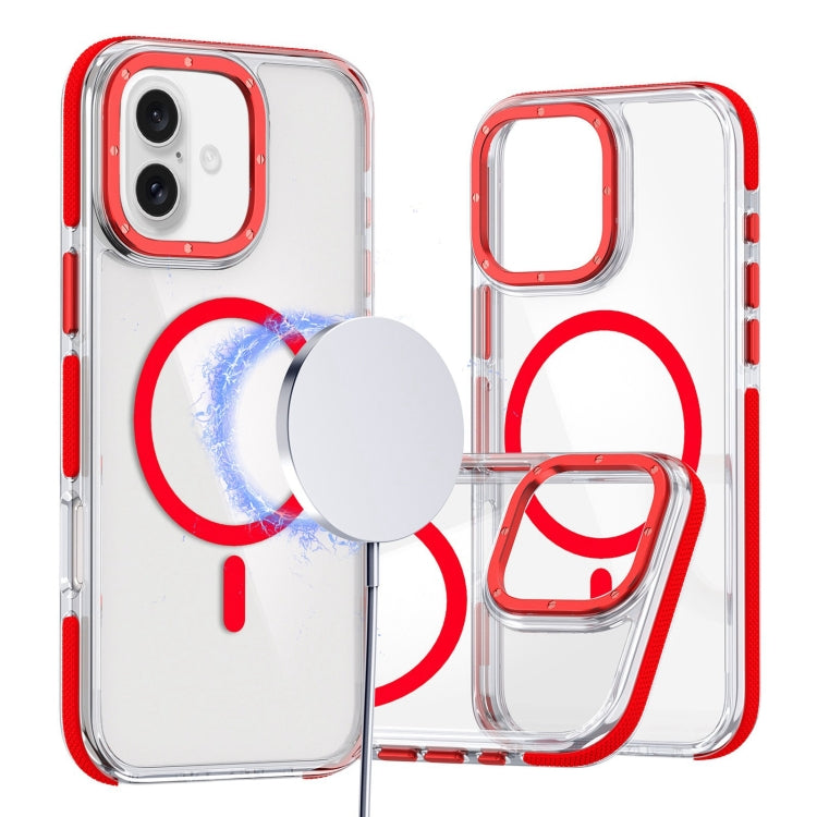Dual-Color Clear Acrylic Hybrid TPU MagSafe Phone Case, For iPhone 16, For iPhone 15 Pro Max, For iPhone 15 Pro