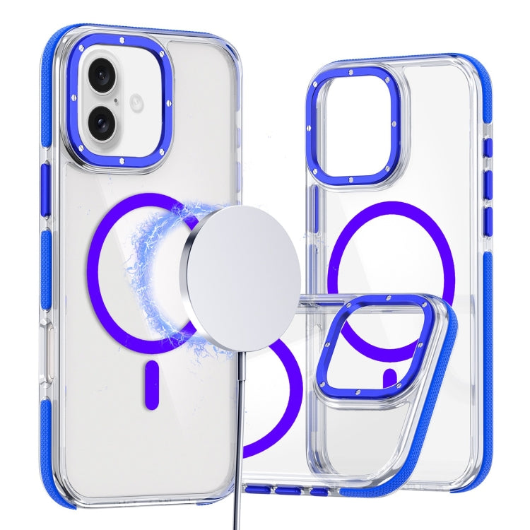 Dual-Color Clear Acrylic Hybrid TPU MagSafe Phone Case, For iPhone 16, For iPhone 15 Pro Max, For iPhone 15 Pro