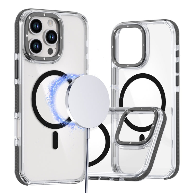 Dual-Color Clear Acrylic Hybrid TPU MagSafe Phone Case, For iPhone 16 Pro Max, For iPhone 16 Pro, For iPhone 16 Plus