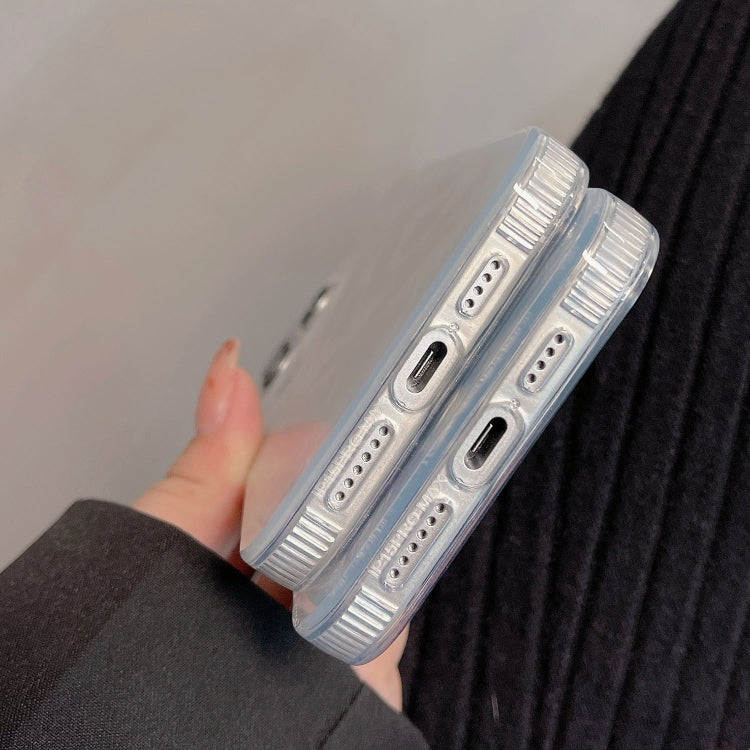 Hot Silver Stamp Gradient Feather Acrylic Hybrid TPU Phone Case