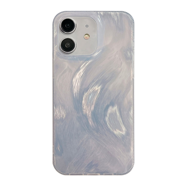 Hot Silver Stamp Gradient Feather Acrylic Hybrid TPU Phone Case