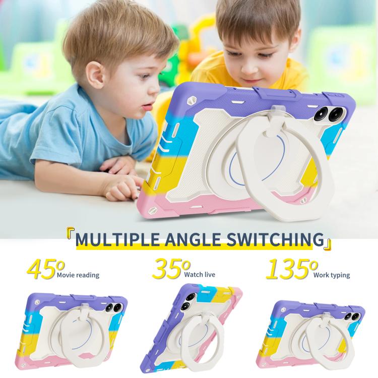 Armor Portable Rotating Ring Holder Silicone Tablet Case, 适用于Redmi Pad Pro 12.1 / Pad 2 Pro, For Xiaomi Redmi Pad SE, For Xiaomi Pad 6/6 Pro